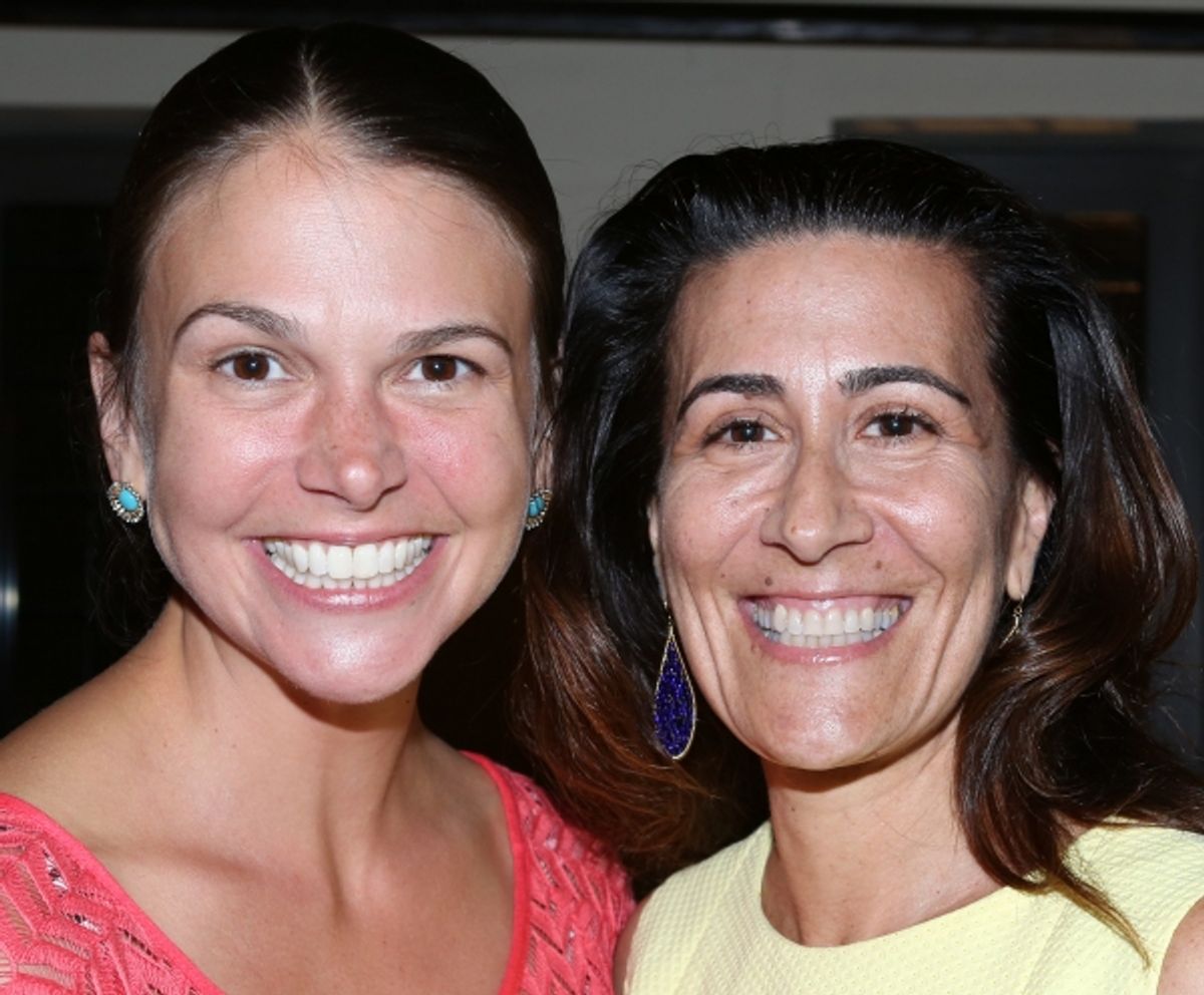 Sutton Foster and Jeanine Tesori at 