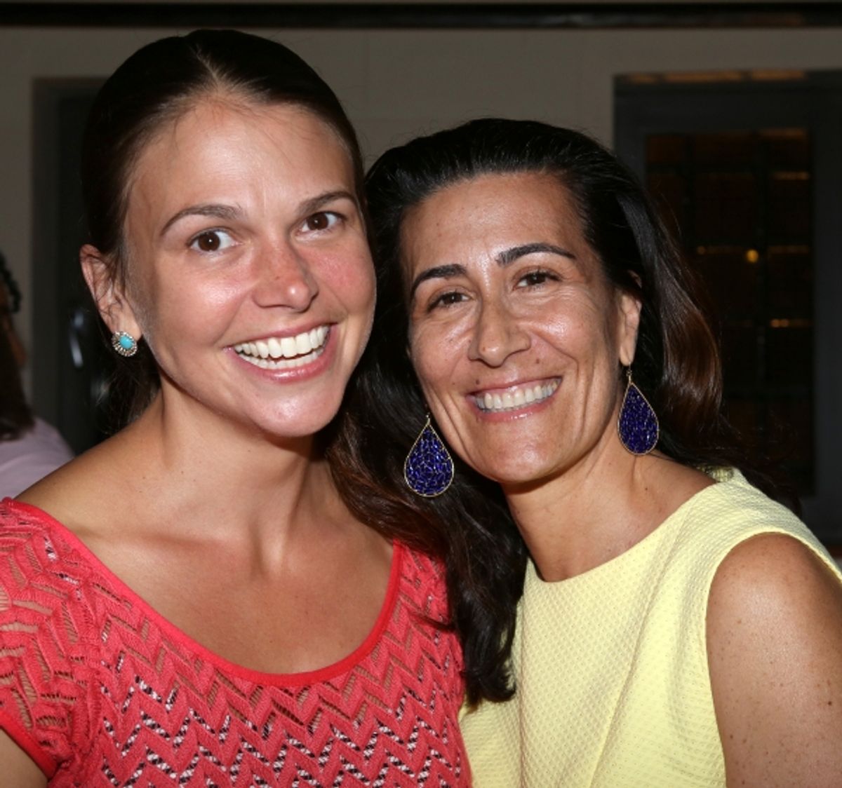 Sutton Foster and Jeanine Tesori at 