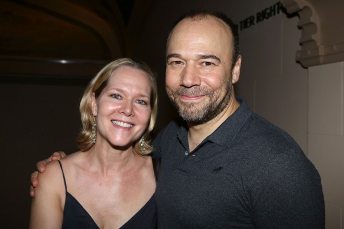 Rebecca Luker and Danny Burstein  at 
