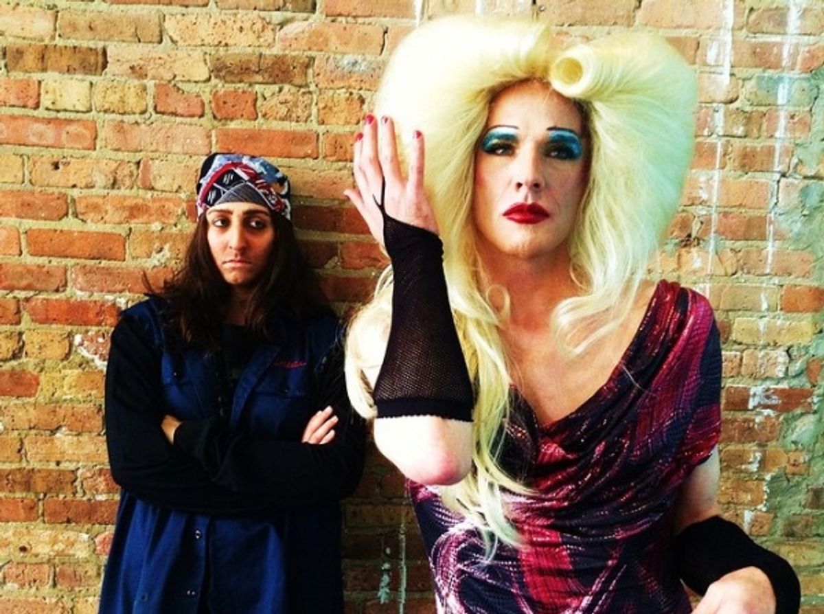 Lauren Paris as Yitzhak and Ryan Lanning as Hedwig at 