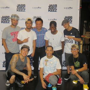 Rex Lee and the Jabbawockeez (Photo Credit: Jabbawockeez) Photo