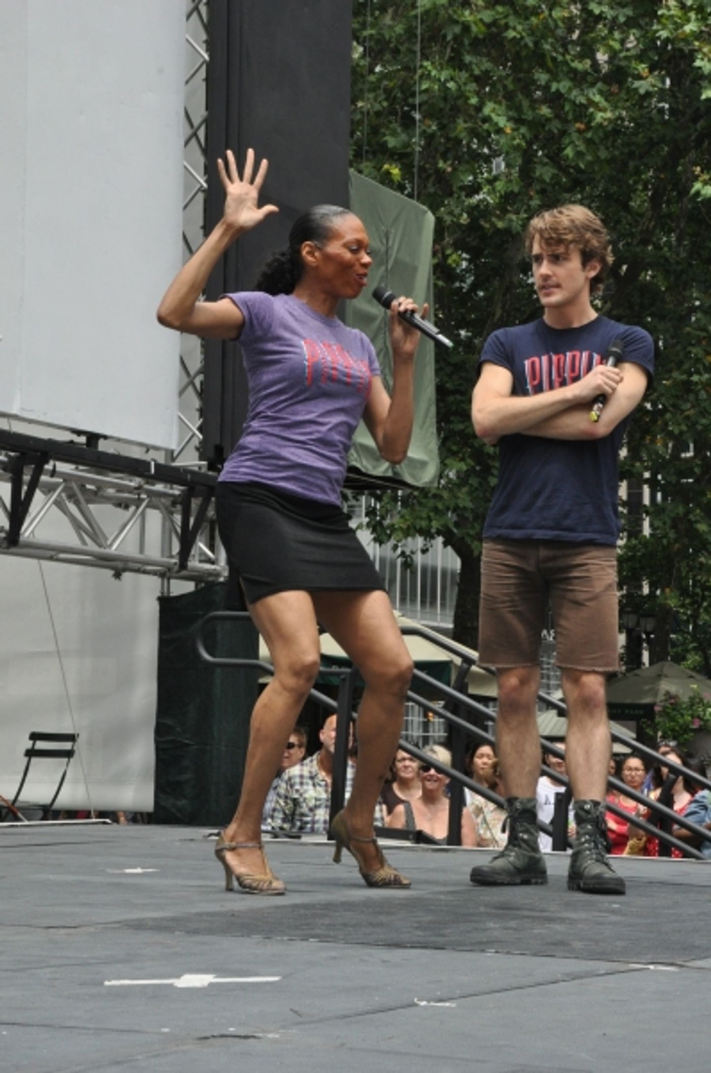 Photo Coverage: Casts of PIPPIN, CINDERELLA & More Perform at First Broadway in Bryant Park of 2013! Image