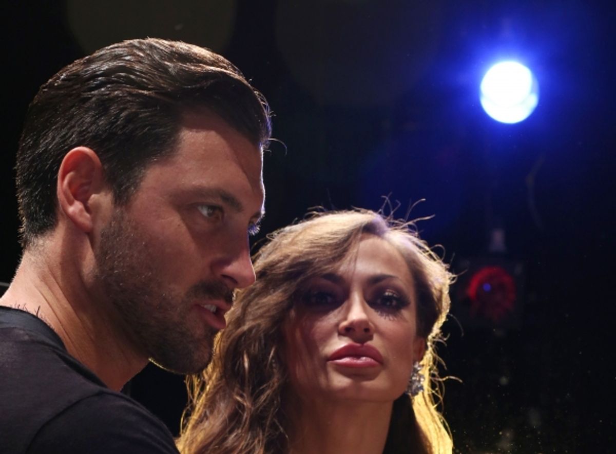 Maksim Chmerkovskiy and Karina Smirnoff at 