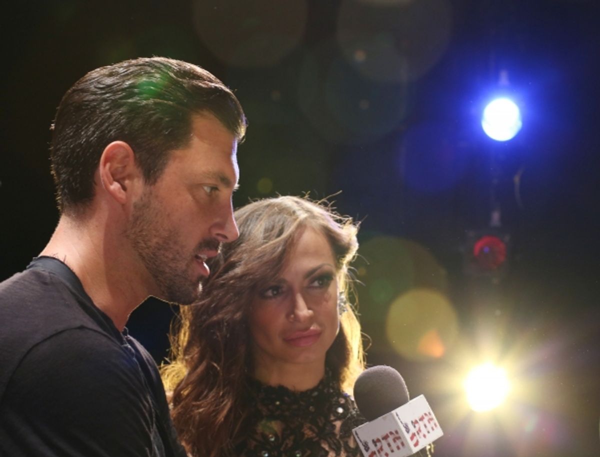 Maksim Chmerkovskiy and Karina Smirnoff at 