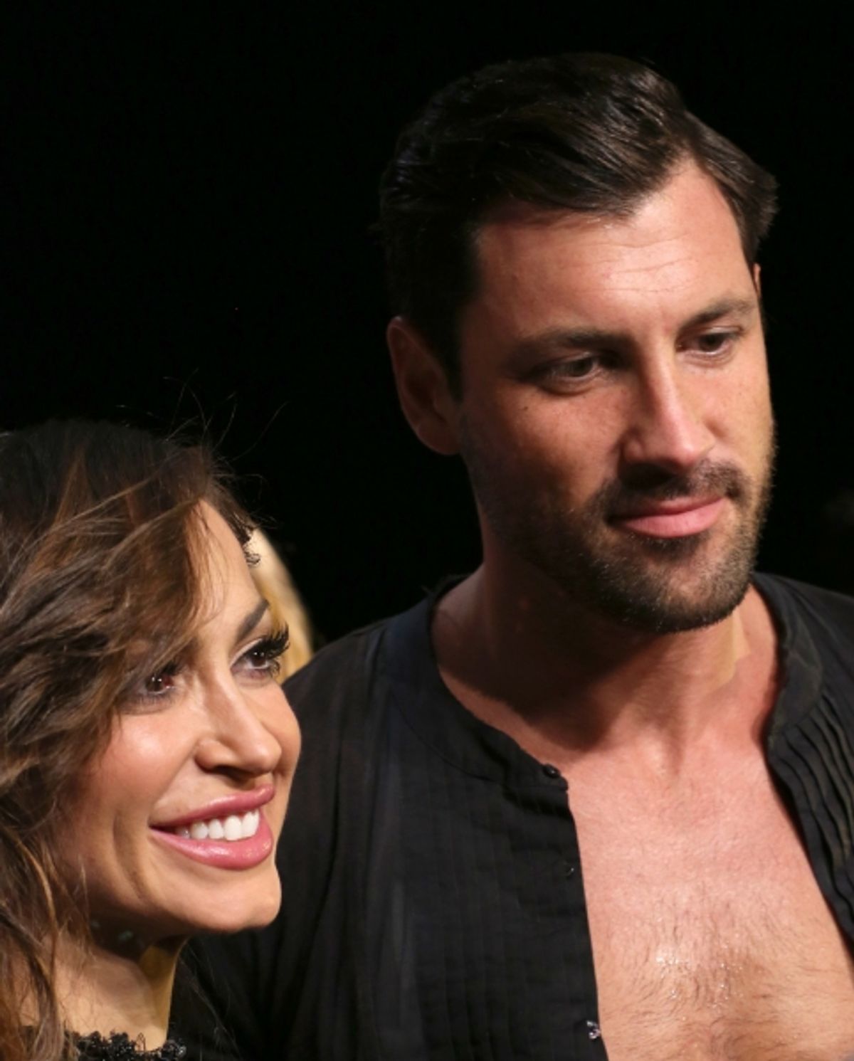 Maksim Chmerkovskiy and Karina Smirnoff at 