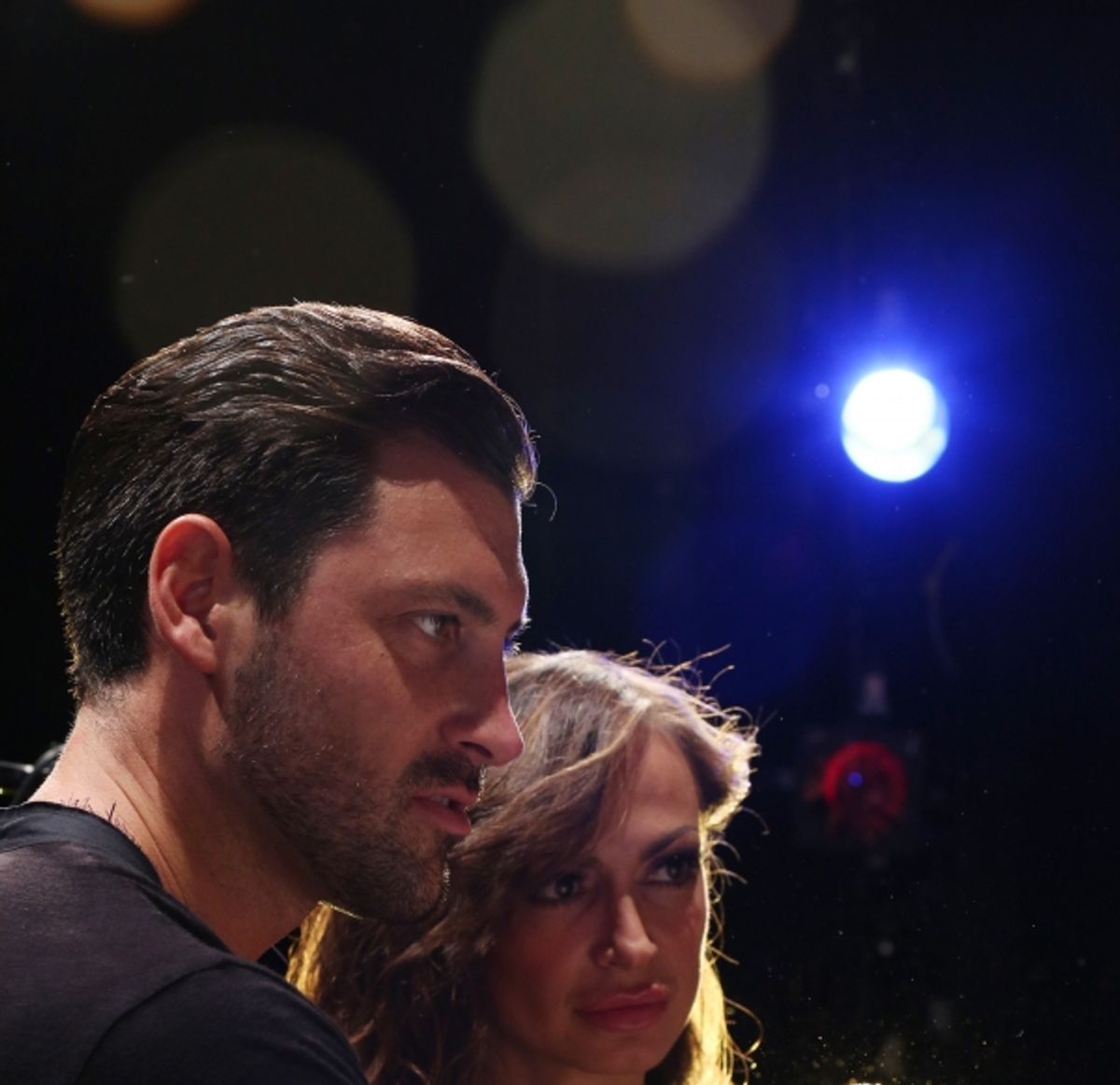 Maksim Chmerkovskiy and Karina Smirnoff at 