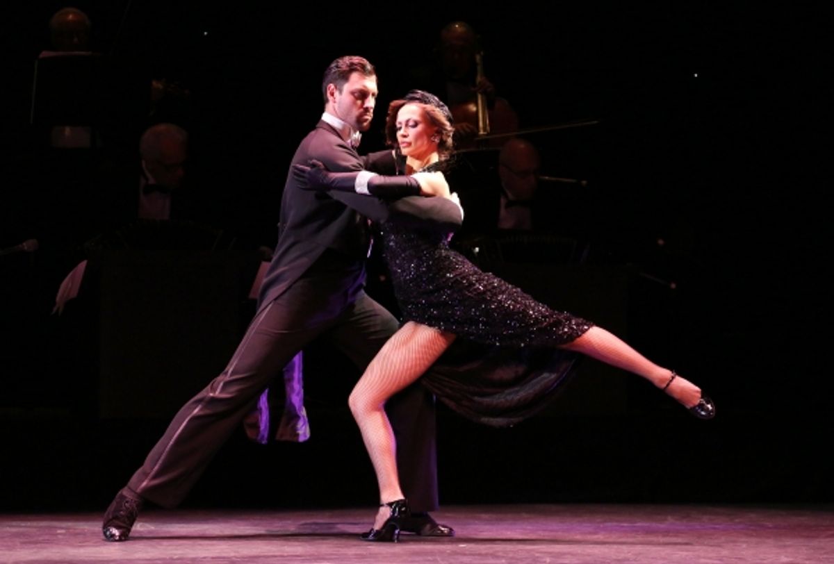 Maksim Chmerkovskiy and Karina Smirnoff at 
