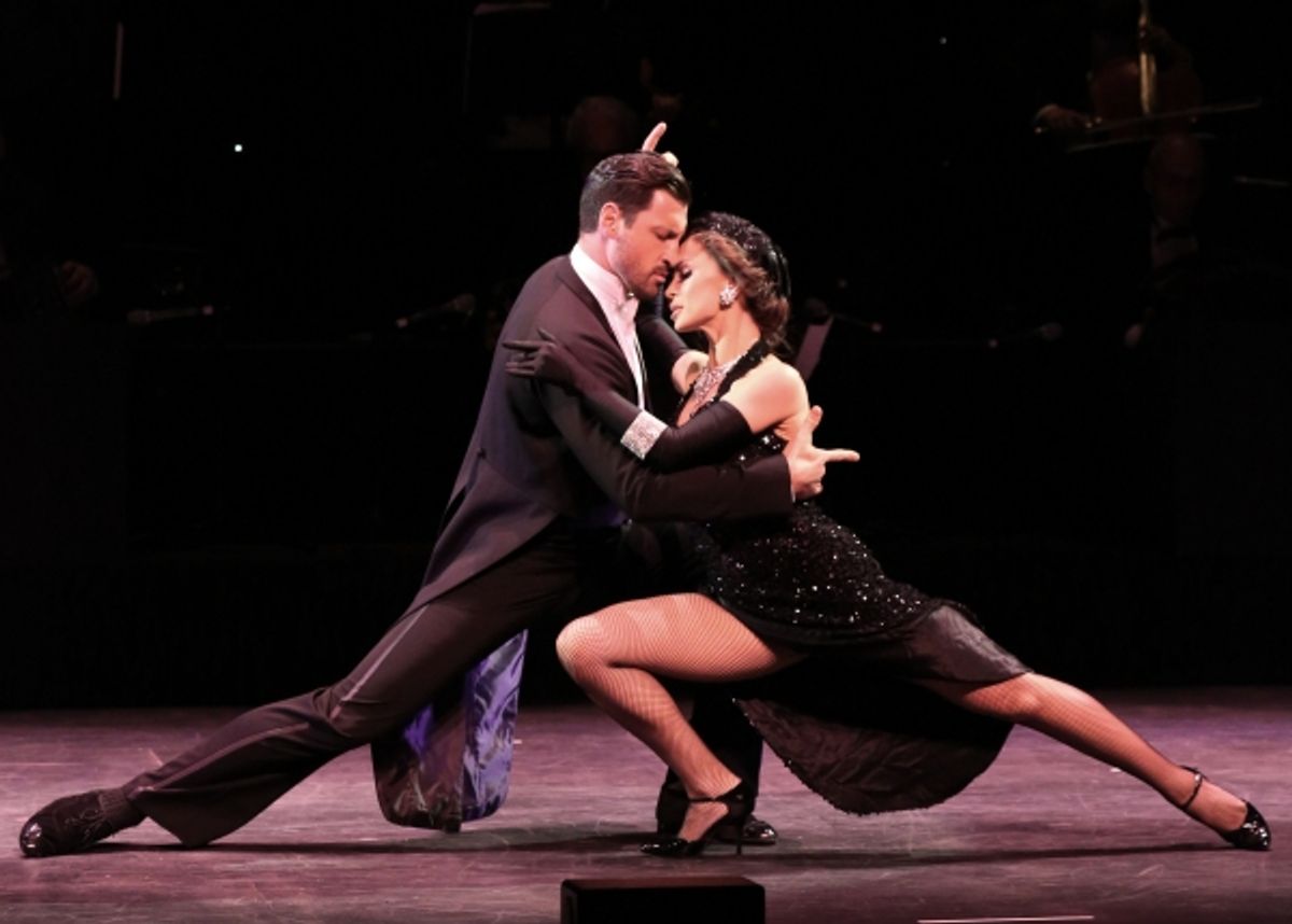 Maksim Chmerkovskiy and Karina Smirnoff at 