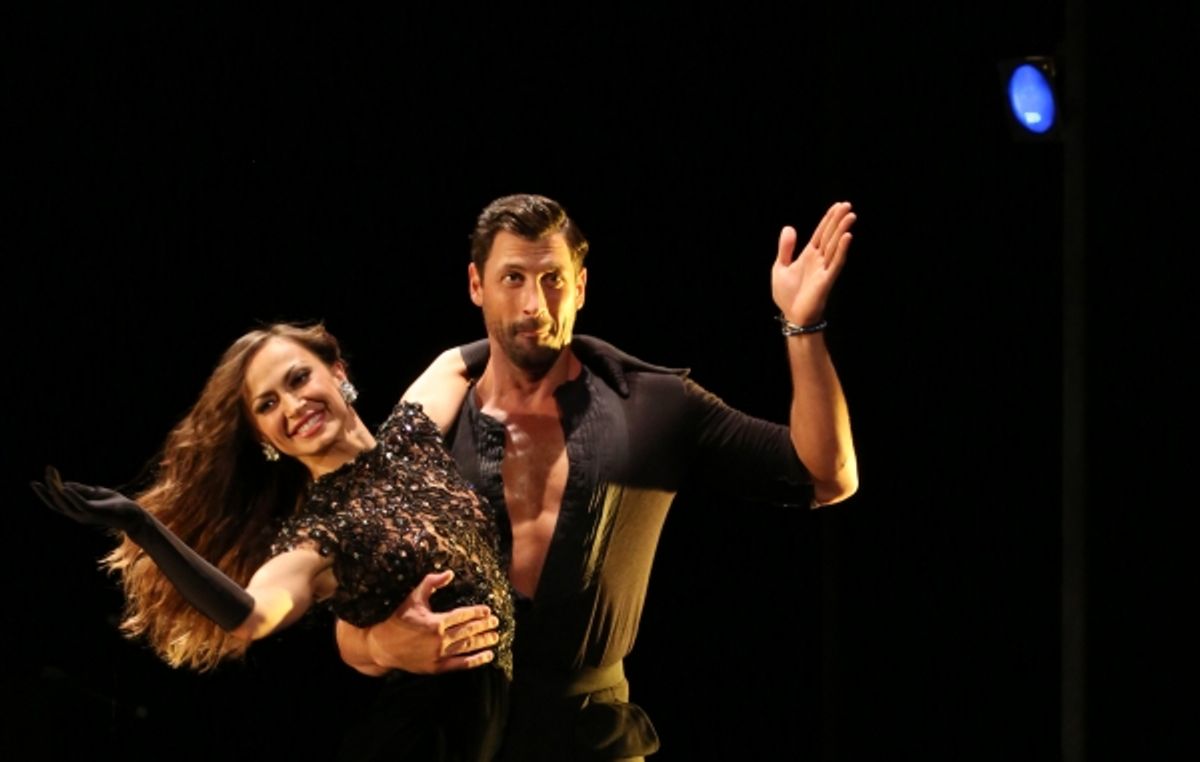Maksim Chmerkovskiy and Karina Smirnoff at 