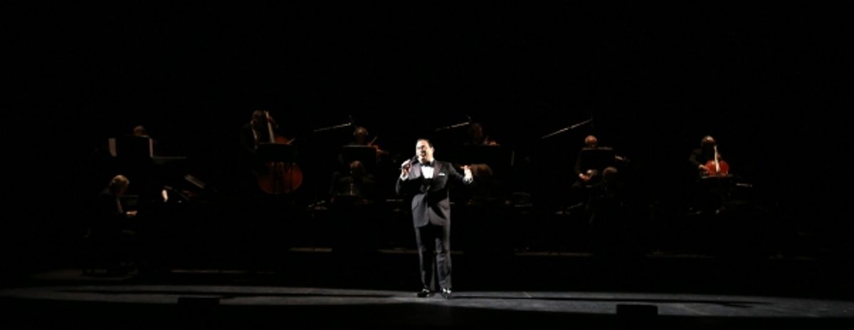 Gilberto Santa Rosa with ensemble cast at 