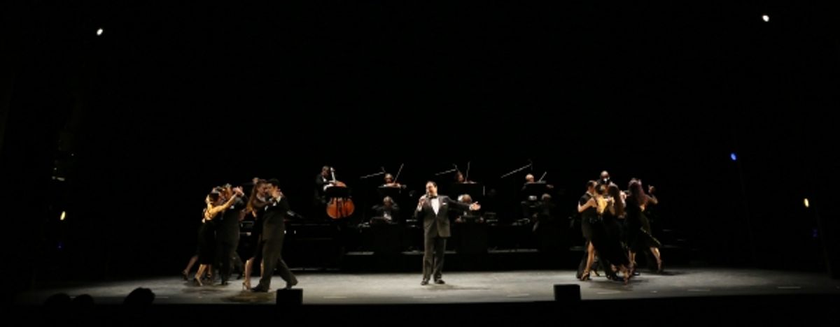 Gilberto Santa Rosa with ensemble cast  at 