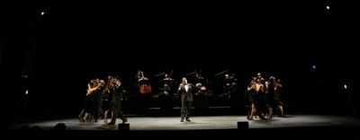 Gilberto Santa Rosa with ensemble cast  Photo