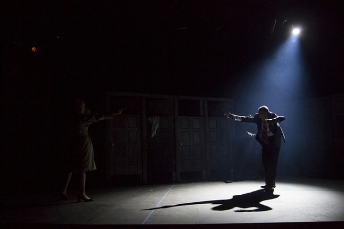 Kate Burton (Hapgood) and Euan Morton (Ridley) at 