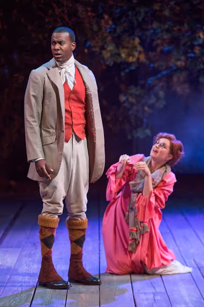 Nic Few as Demetrius and Ryman Sneed as Helena Photo