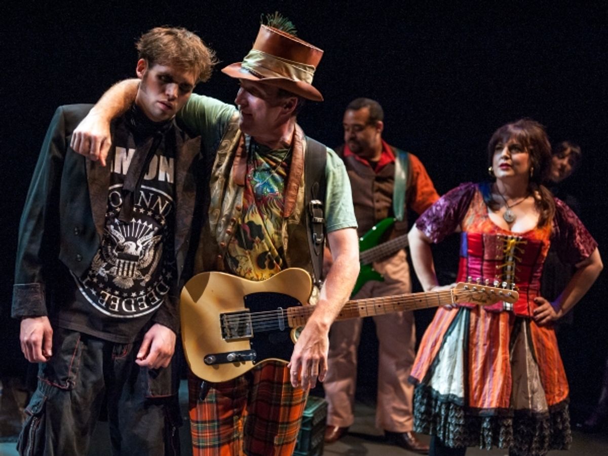 Matthew Schleigh (Branwell Bronte), Steve McWilliams (The Barker) Gillian Shelly (The Gypsy) at 