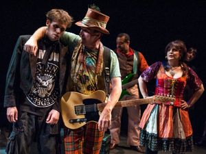 Matthew Schleigh (Branwell Bronte), Steve McWilliams (The Barker) Gillian Shelly (The Gypsy) @ BroadwayWorld Matthew Schleigh (Branwell Bronte), Steve McWilliams (The Barker) Gillian Shelly (The Photo