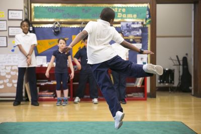 Students at Hubbard Street Focus Schools Initiative partner Ellen Mitchell Elementary Photo