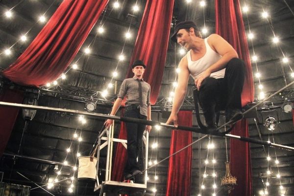 Photo Flash: Neil Patrick Harris Walks the High Wire at ABSINTHE in Las Vegas!  Image