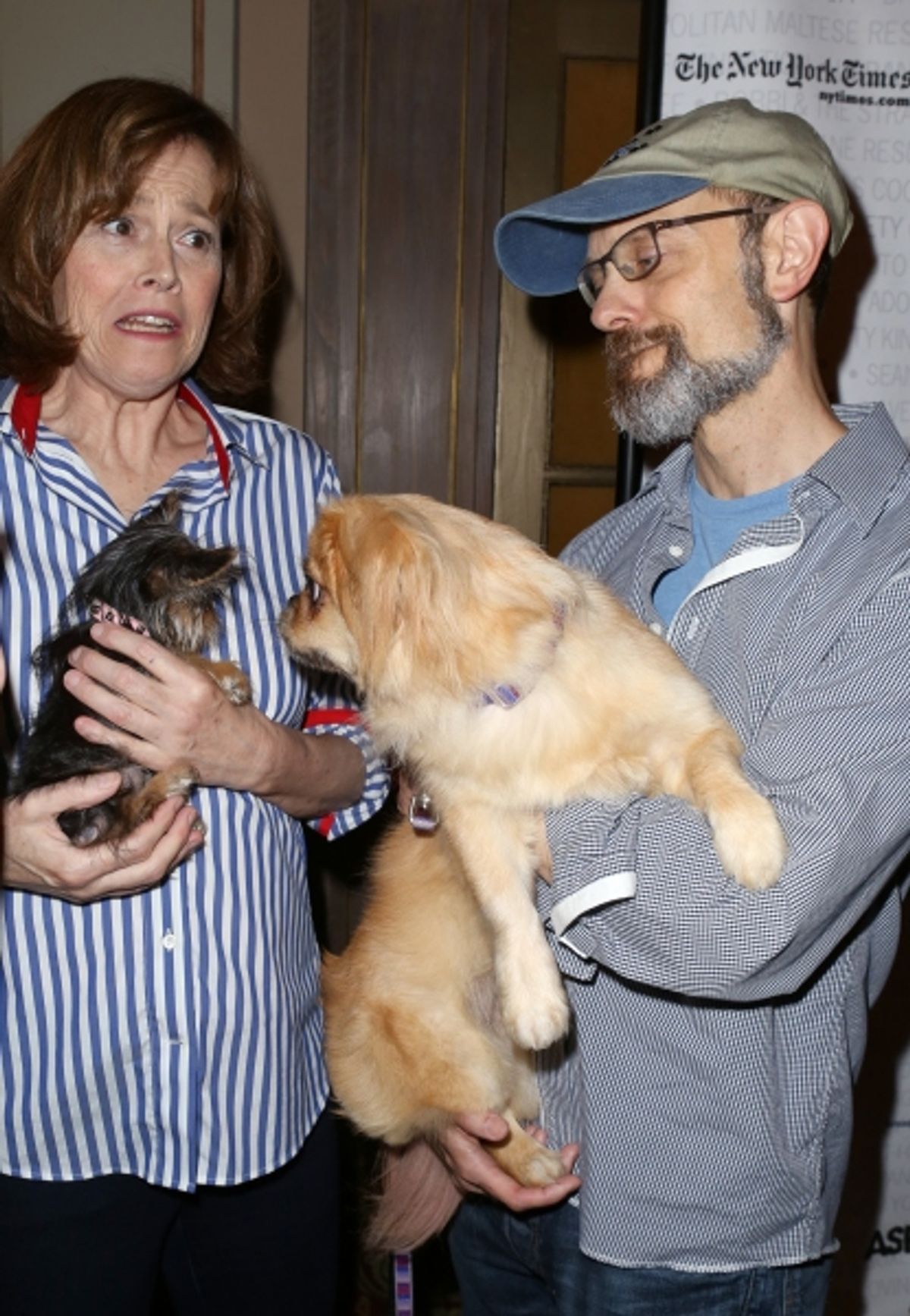 Sigourney Weaver and David Hyde Pierce at 