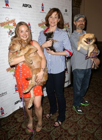 Liesel Allen Yeager, Sigourney Weaver and David Hyde Pierce Photo