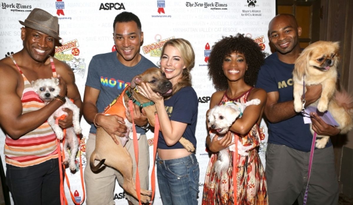 Bryan Terrell Clark, Charl Brown, Morgan James, Valisia LeKae and Brandon Victor Dixon at 