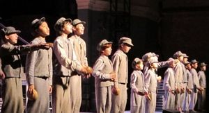 Andre Gulick (Oliver Twist) & The Workhouse Kids: Jasmine Brassfield, Robin Camille,  Photo