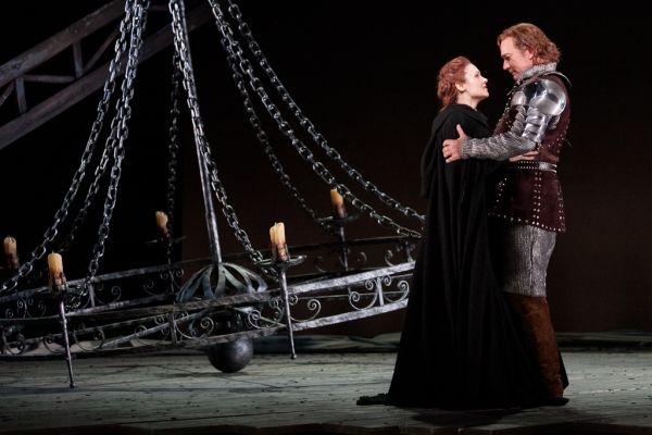 Andriana Chuchman as Guenevere and David Pittsinger as King Arthur  Photo