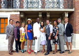 The cast of Oscar Wilde''s LADY WINDERMERE''S FAN (from left: Feodor Chin, Scott Keiji Takeda, Allie Jennings, Teri Reeves, Owiso Odera, Amielynn Abellera, Brian Staten, Tess Lina, Peter Wylie, and George Wyhinny) @ BroadwayWorld The cast of Oscar Wilde''s LADY WINDERMERE''S FAN (from left: Feodor Chin, Scott Keij Photo