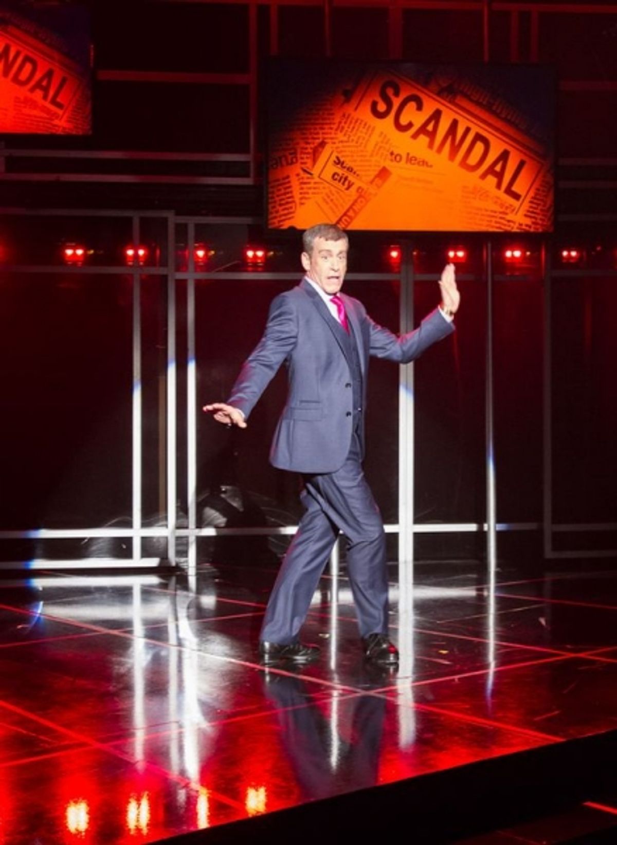 Richard Riddle (Bobby Smith) taps his way through a song at 