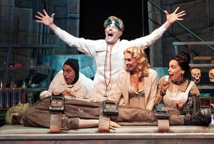 Nathan Klau (Igor), John Bolton (Dr. Frankenstein), Lara Seibert (Inga), Sandy Rosenb Photo