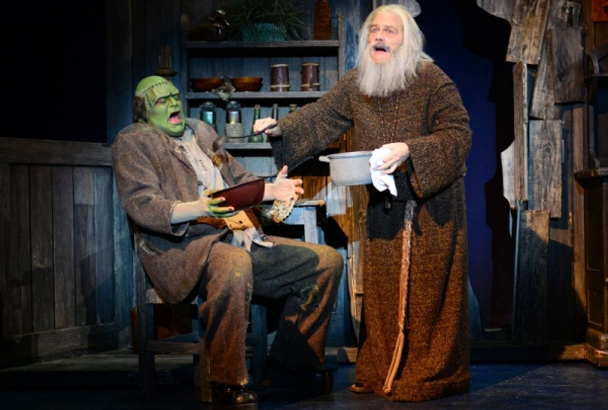 Bradley Nacht (The Monster), Tom Souhrada (The Blind Hermit) at 