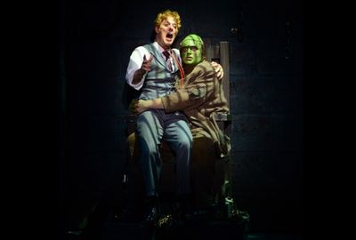 John Bolton (Dr. Frankenstein), Bradley Nacht (The Monster) Photo