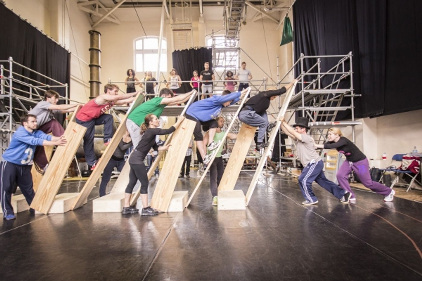 Photo Coverage: Fitzgerald And Carroll In Rehearsal For BARNUM!  Image