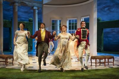 Christine Weber (Jane Bennet), Juan Rivera Lebron, Aeysha Kinnunen (Lydia Bennet) and Photo