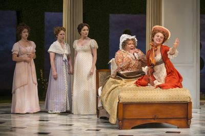 Ivy Beech (Kitty Bennet), Ashley Rose Montondo (Elizabeth Bennet), Christine Weber (J Photo
