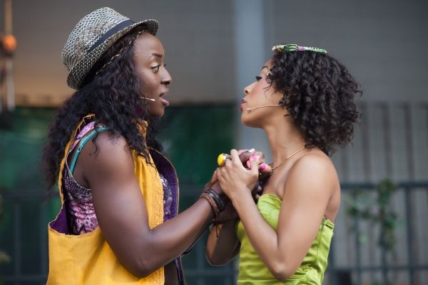 Ito Aghayere (Lysandra) and Halle Morse (Hermia) Photo