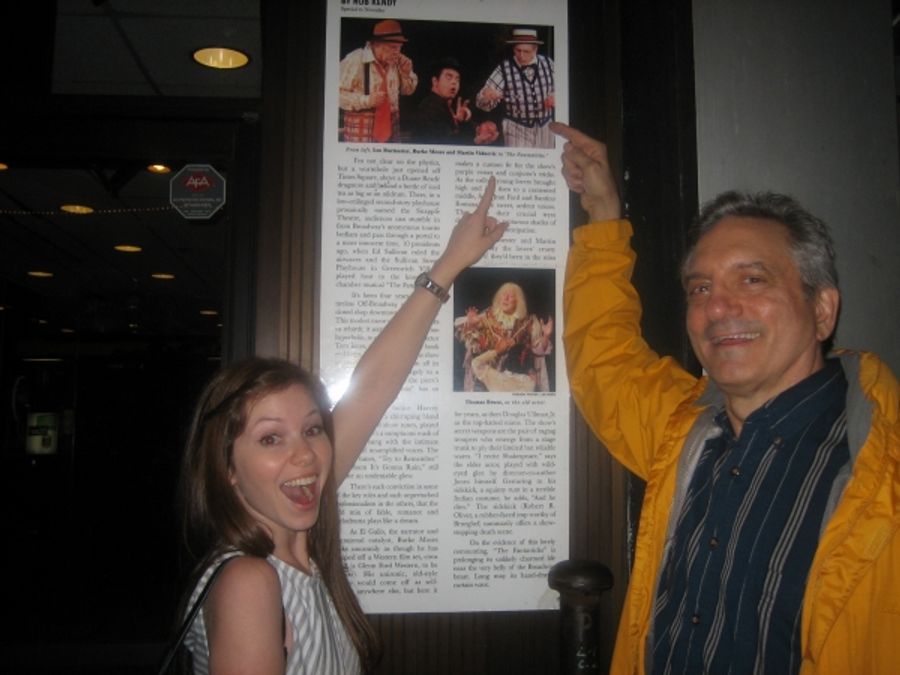 Photo Flash: BEND IN THE ROAD's Martin Vidnovic and Alison Woods Visit THE FANTASTICKS Image