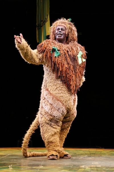 Lance Roberts as the Cowardly Lion  Photo