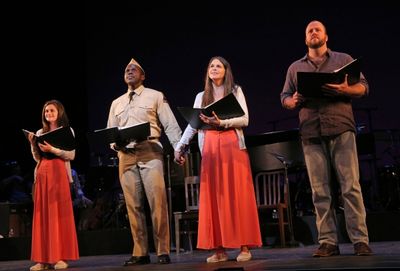 Emerson Steele, Joshua Henry, Sutton Foster and Company Photo