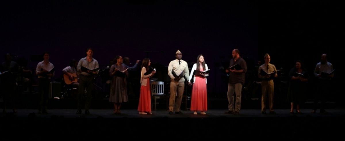 Austin Lesch, Christopher Sieber, Rema Webb, Emerson Steele, Sutton Foster, Joshua Henry, Chris Sullivan, Van Hughes, Keala Settle and Paul Whitty at 