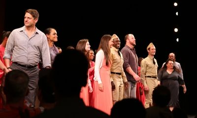 Christopher Sieber, Rema Webb, Emerson Steele, Sutton Foster, Joshua Henry, Chris Sul Photo