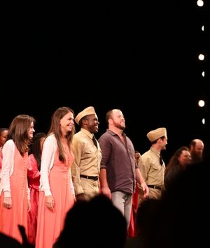Emerson Steele, Sutton Foster, Joshua Henry, Chris Sullivan, Van Hughes, Keala Settle and Paul Whitty @ BroadwayWorld Emerson Steele, Sutton Foster, Joshua Henry, Chris Sullivan, Van Hughes, Keala Settle Photo