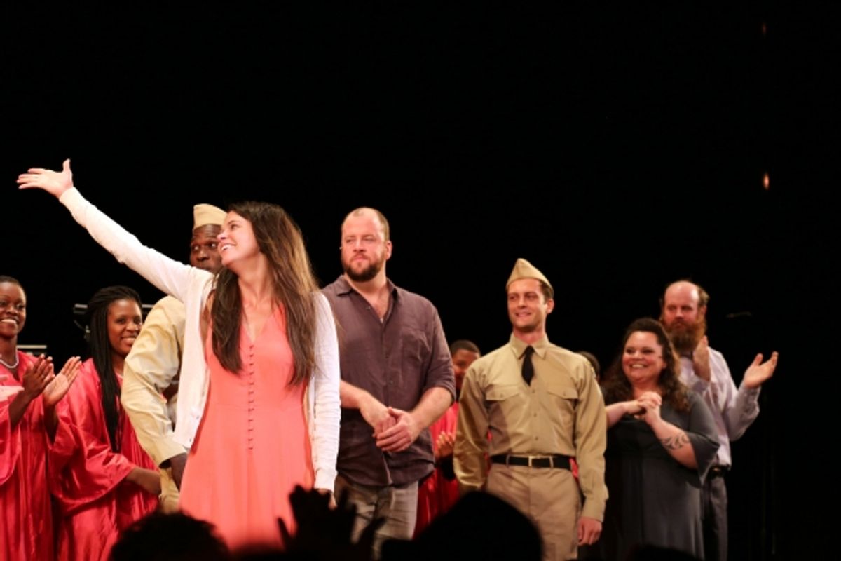 Sutton Foster, Joshua Henry, Chris Sullivan and Van Hughes at 