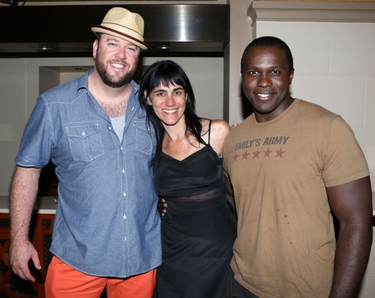 Chris Sullivan, Leigh Silverman and Joshua Henry  at 