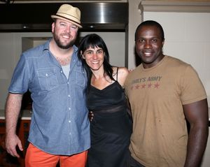 Chris Sullivan, Leigh Silverman and Joshua Henry  Photo