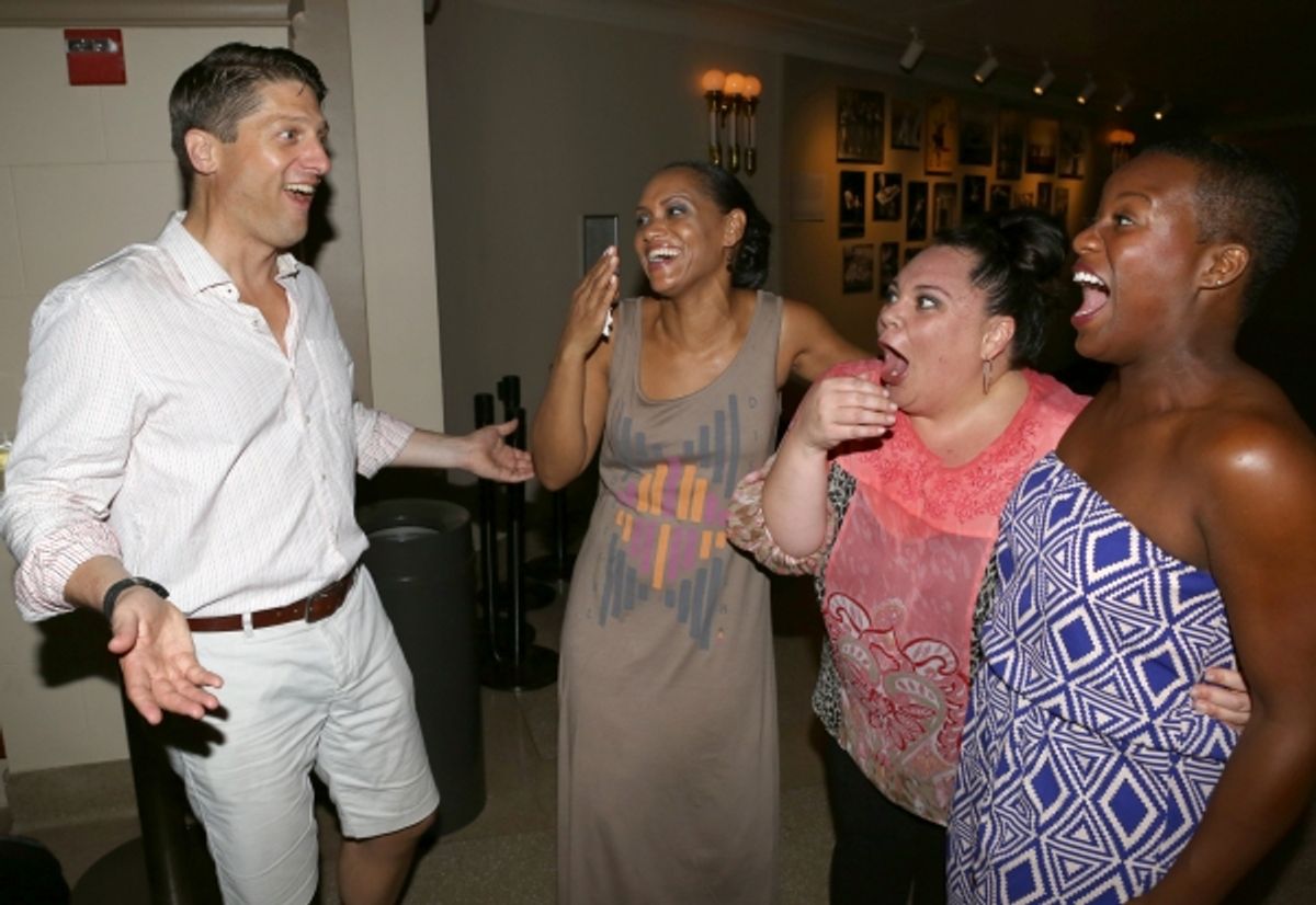 Christopher Sieber, Rema Webb, Keala Settle and Anastacia McCleskey at 