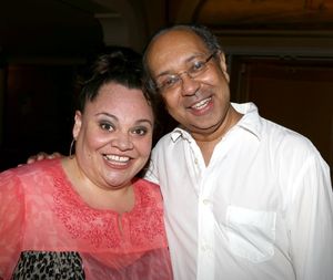 Keala Settle and George C. Wolfe @ BroadwayWorld Keala Settle and George C. Wolfe Photo
