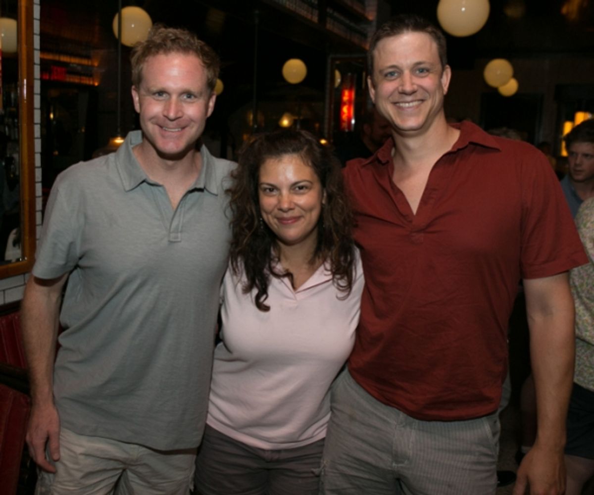 Alex Cranmer, Michole Biancosino and Andrew Smith at 