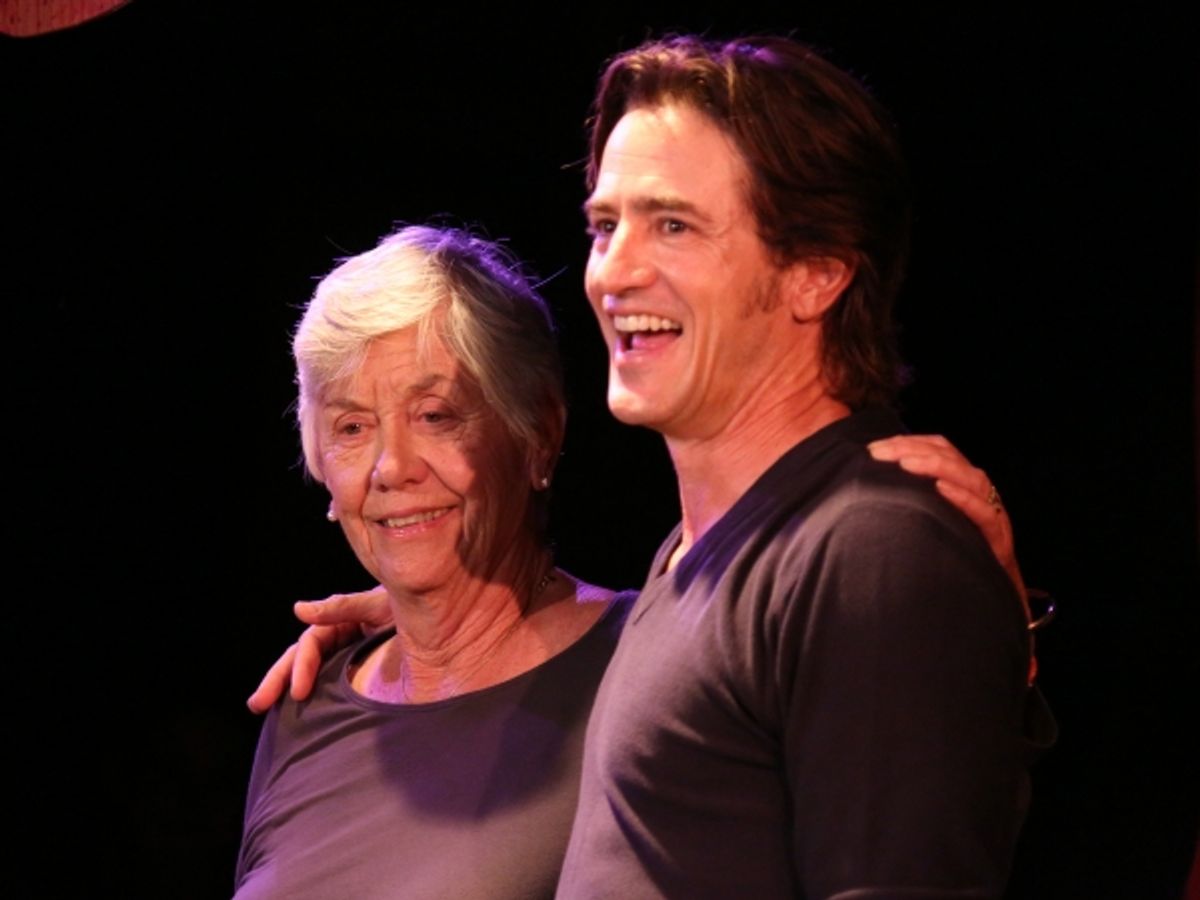 Dermot Mulroney with mother, Ellen Mulroney at 