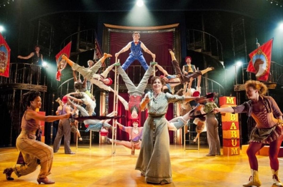 Christopher Fitzgerald, Tamsin Carroll and cast at 